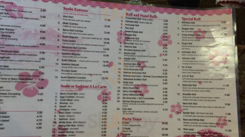 Sushi Town Japanese menu