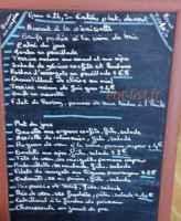 Le Rose De Touraine menu