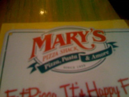 Mary's Pizza Shack food
