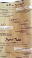 Southern Belles Pancake House menu