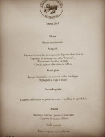 Piemonte menu