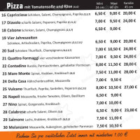 Pizzeria Hollywood Snack menu