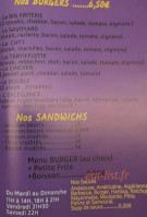 La Rotonde menu