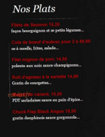 Bistrot La Renaissance menu