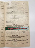 Hilltop Pizza Shop menu
