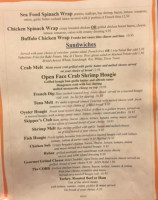 Captain's Choice Family Fish House menu