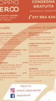 Doppiozer00 Pizzeria Druento menu