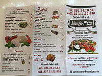 Mangio Pizza Kebab menu