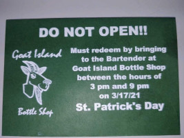 Goat Island Bottle Shop food