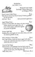Farmhouse Pantry menu