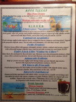 Cafe Maya Cantina menu