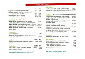 Bains Douches menu