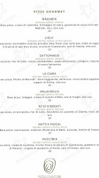 Pizza D'autore menu