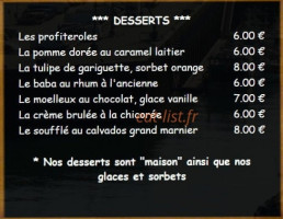 Le Bistrot Du Pollet menu