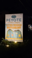 Peyote menu