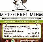 Gasthof Zur Krone Fam. Mihm menu