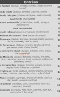 Café Pépone menu