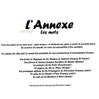 L'Annexe menu