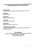 Green Salmon Coffee Co menu