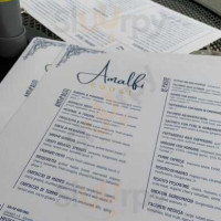 Amalfi Coast Italian Wine menu