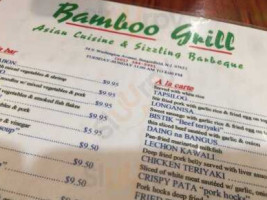 Bamboo Grill menu
