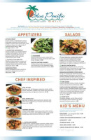 Blue Pacific Grill menu