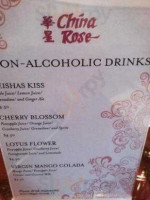 China Rose menu