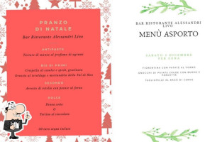 Bar Ristorante Alessandri menu