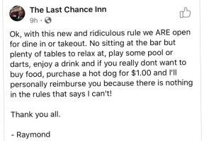 Last Chance Inn food