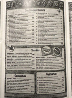 La Fragua Mexican menu