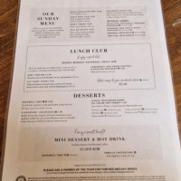Lamb Bar And Restaurant menu
