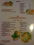 Pho Ca Dao menu