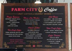 Farm City Coffee menu