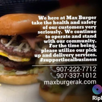 Max's Beefy Burger food