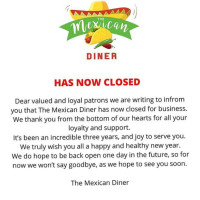 The Mexican Diner menu