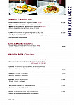Cafe Excelsior menu