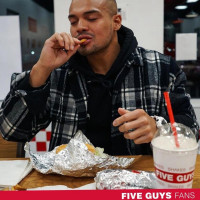 Five Guys Burgers Fries food