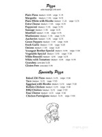 Youngest Brother Italian menu