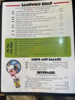 Tippy Cow Cafe menu