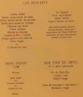 Bistrot De La Torche menu