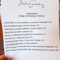 Bistro Gustavsberg menu