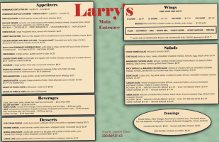 Larrys Main Entrance menu