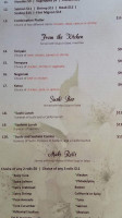 Saga Steakhouse Sushi menu