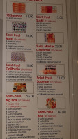 Saint-paul Sushi menu