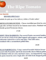 Ripe Tomato An American Grill menu