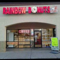Rainbow Donuts And Smoothies food