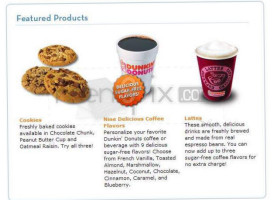 Dunkin' menu