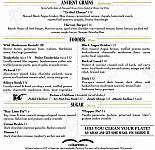 Harvest Eatery And The Blind Boar menu