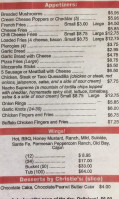 Fleetwood Pizza menu