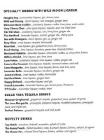 Nostalgia Ale House Wine menu